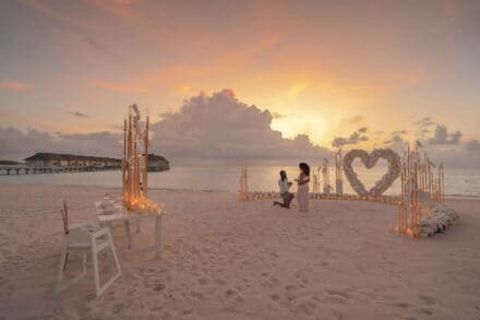 Shannon & Kasey's proposal at LUX* South Ari Atoll — frame 5